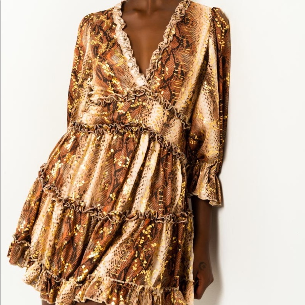 Snake Mini Dress